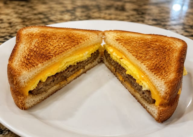 Breakfast Sandwich Only.