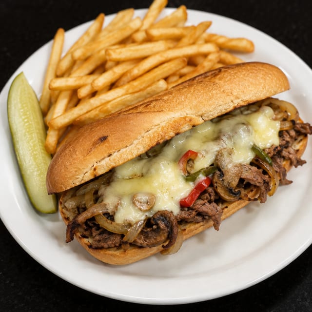 Philly Cheesesteak Sandwich.