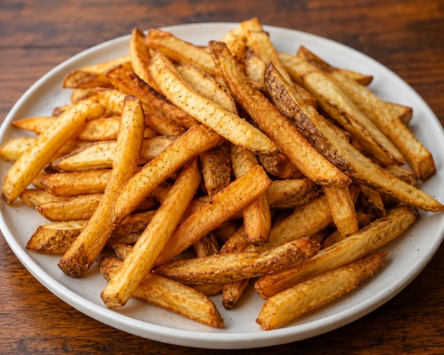 Hand Cut Fries.