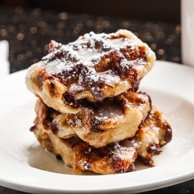 Cinnamon Roll Waffle.